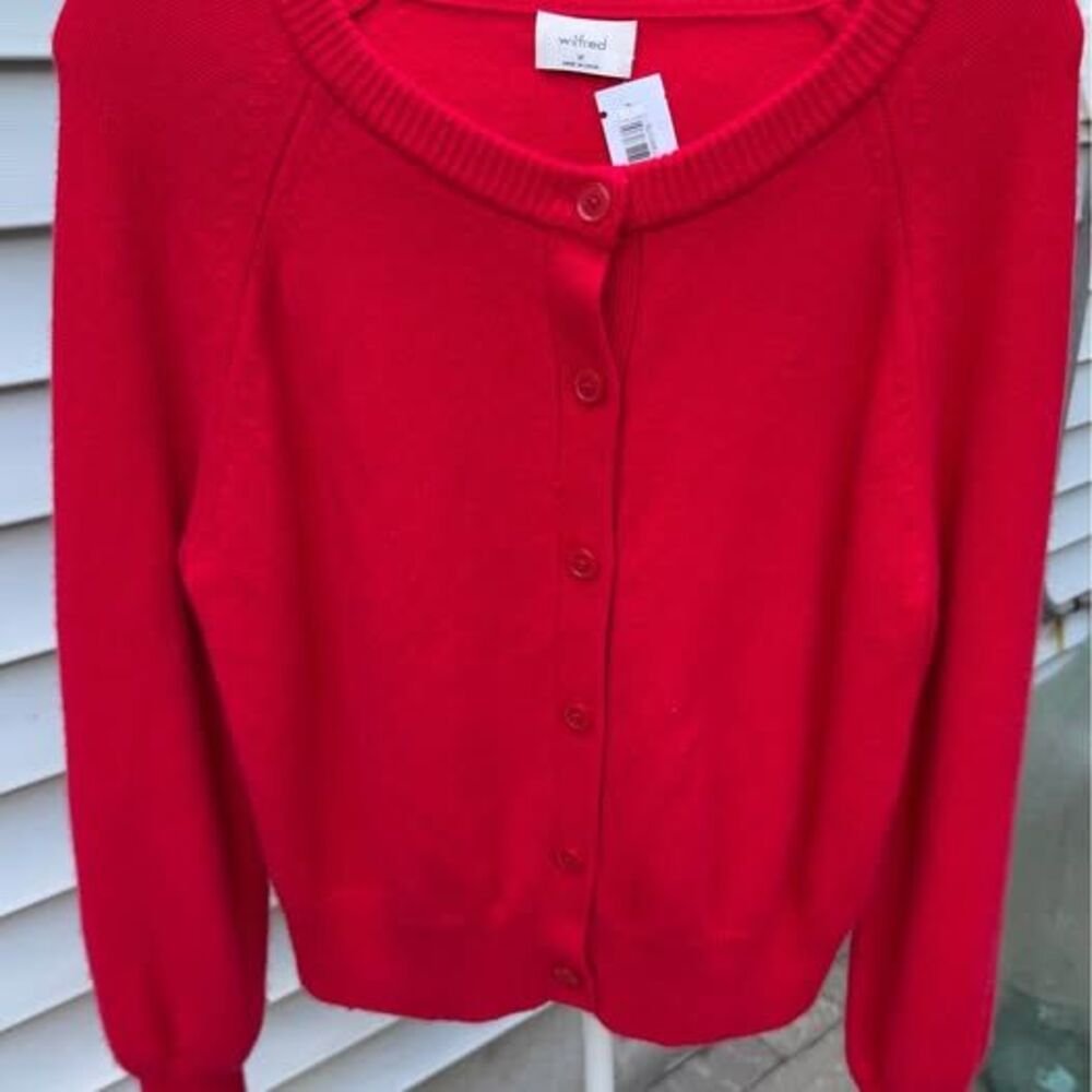 Aritzia Wilfred London Wool Cashmere Cardigan Size M New w/Tags HOLIDAY READY